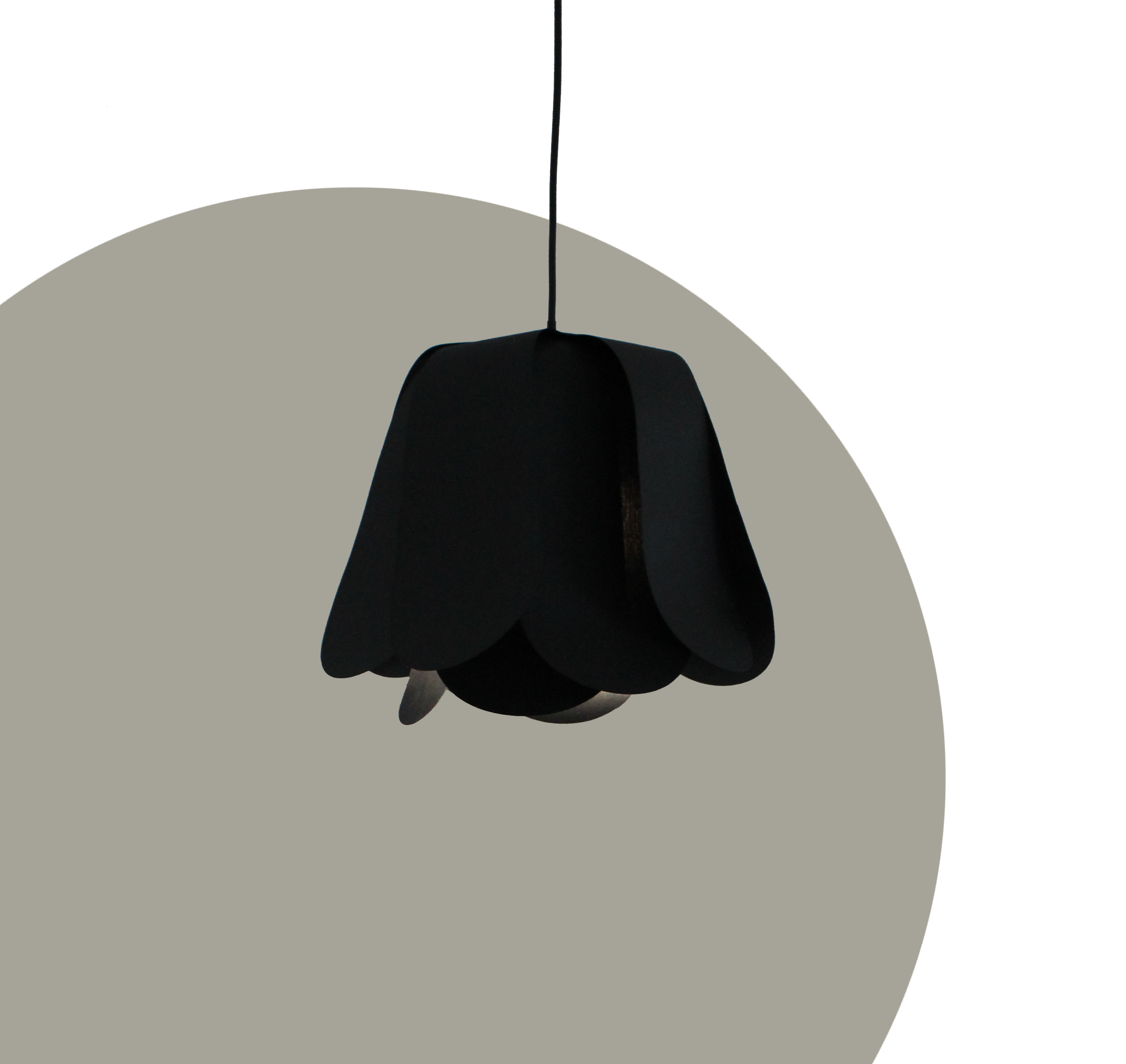 Suspension Tulipe, éco-conçue, design Eva Leroi, fabriquée en France