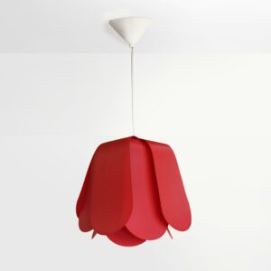 Suspension rouge florale Tulipe éco-conçue upcyclé