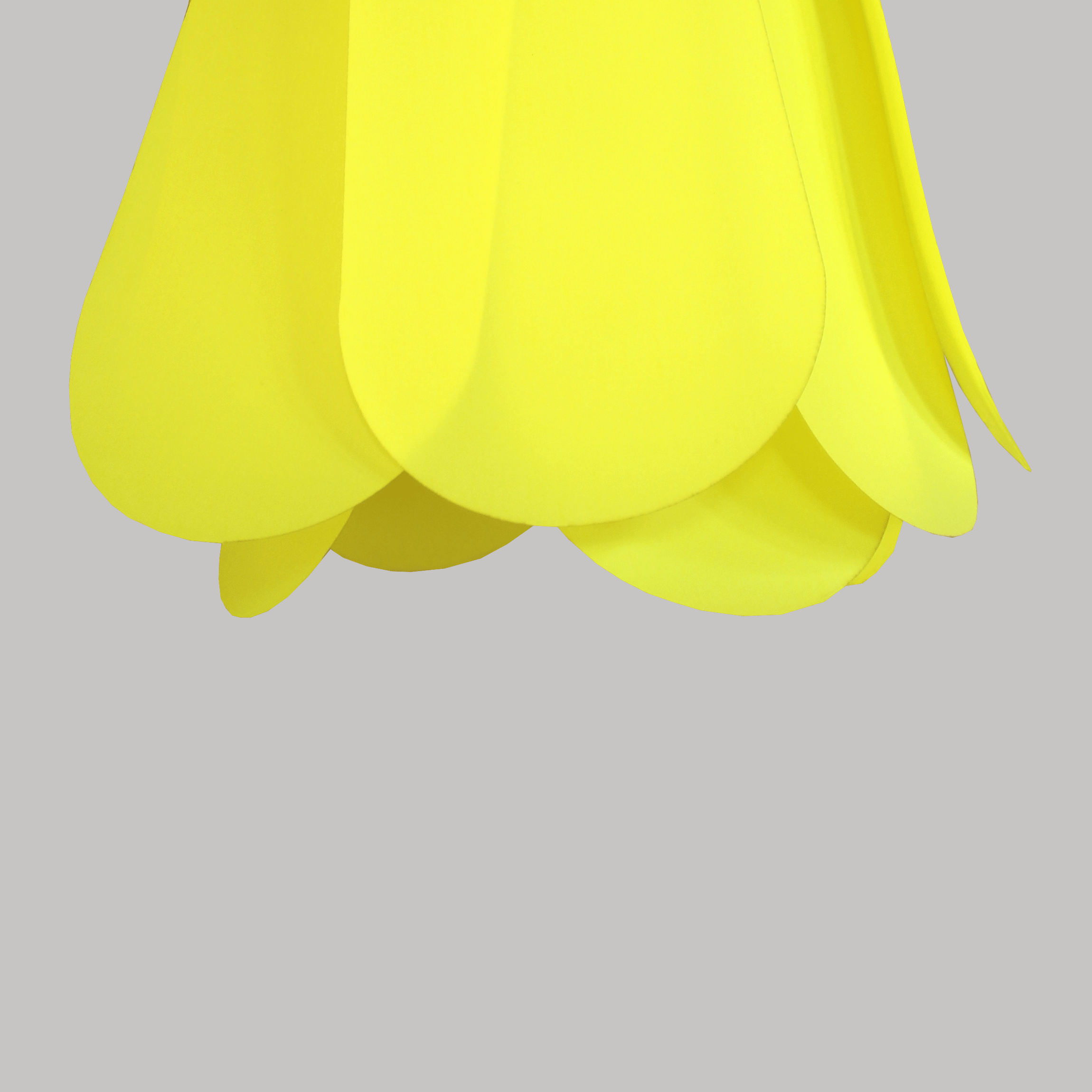 Lampe tulipe - suspension écologique jaune fleur - lampe